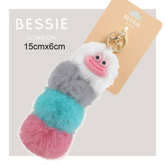 Pehmo Sateenkaaritoukka Laukkukoru ja Avaimenperä 15 x 6 cm