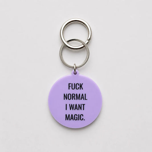 Avaimenperä Fuck normal i want magic - asenne laukkukoru - Lempi Lifestyle