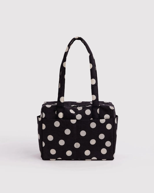 Baggu Everyday Cloud Bag laukku - Black and Cream Polka Dot - Lempi Lifestyle