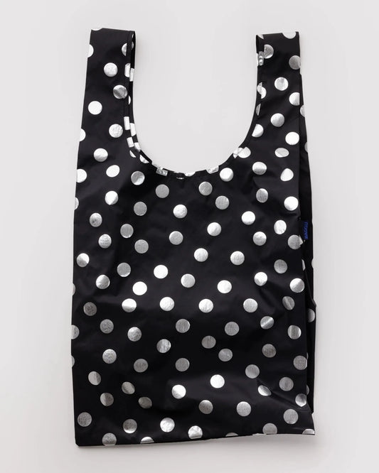 Big Baggu iso kestokassi - Silver Metallic Polka Dot - Lempi Lifestyle
