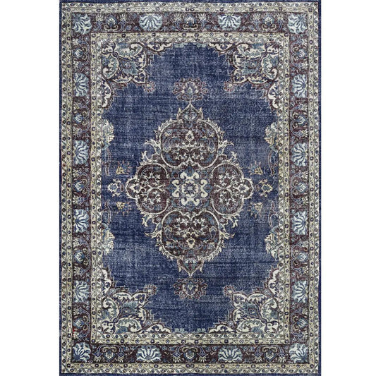 Blue - matto – klassinen ja elegantti tummansininen sisustusmatto - Lempi Lifestyle