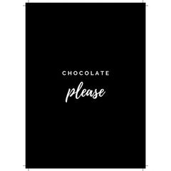 Chocolate Please - Kortti - 1 pcs | hääteema, kiva,
