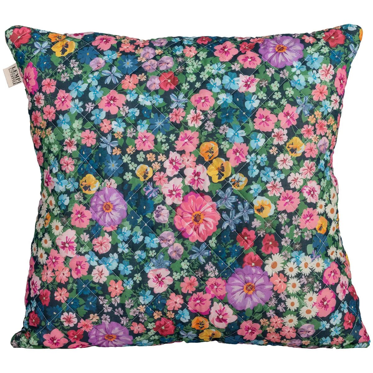 Colorful Flowers Tyyny - Tikattu Tyynyliina | 45x45 Cm - Lempi Lifestyle