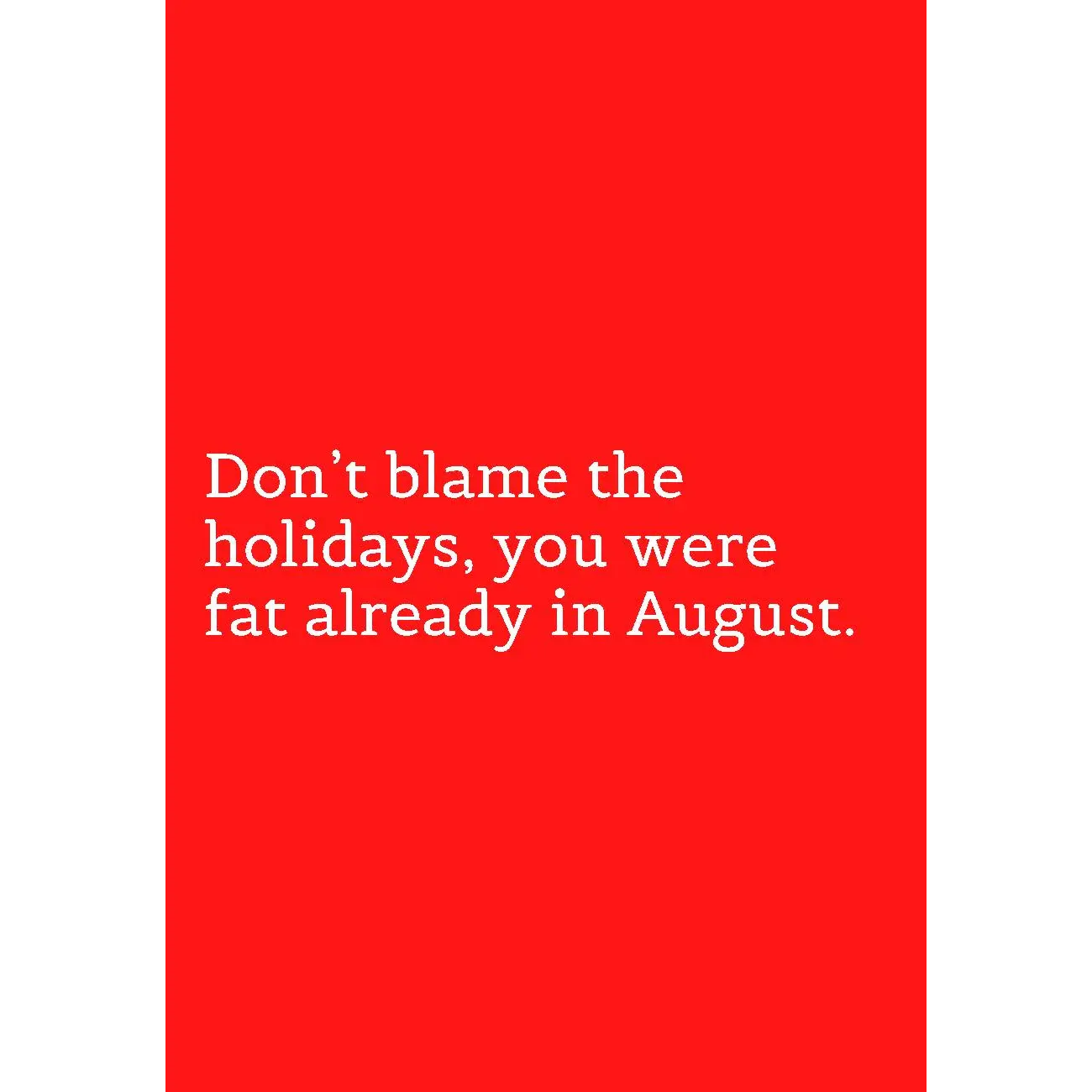 Don’t Blame The Holidays - Kortti - joulukortit, K - 18,