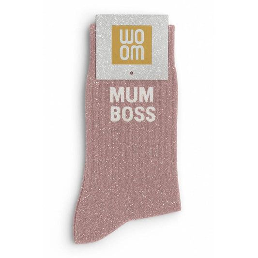 Glittersukat Mum Boss - ruusukultaiset kimallesukat - Lempi Lifestyle