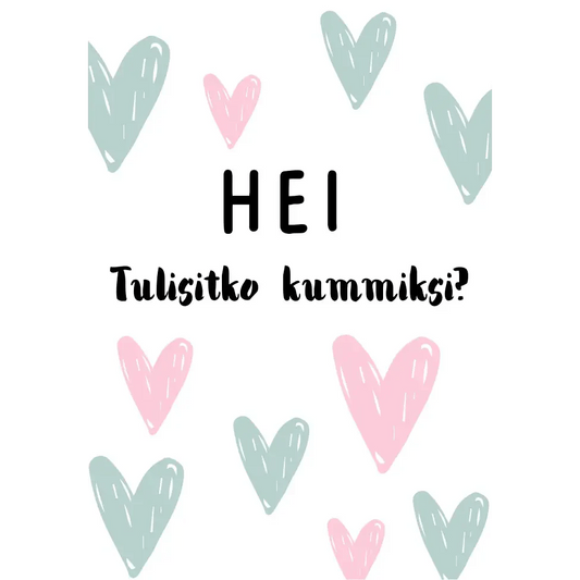 Hei Tulisitko Kummiksi - Postikortti - Lempi Lifestyle
