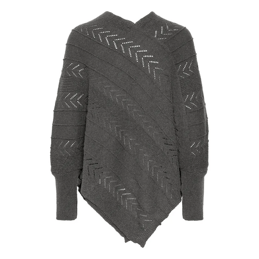 Holiday - Poncho , Tummanharmaa - Lempi Lifestyle