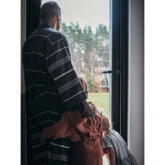 Home Kylpytakki – %100 Puuvillainen, Kevyt ja Tyylikäs Musta Kylpytakki - Lempi Lifestyle