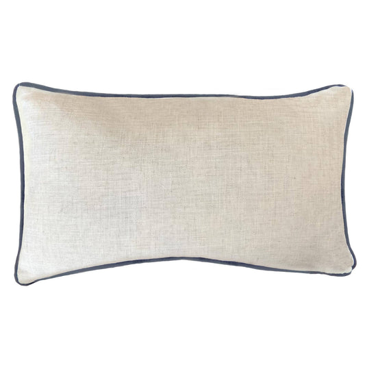 Iloinen koira koristetyyny 30 x 50 cm – käsinmaalattu design ja pehmeä pellavapinta - Lempi Lifestyle