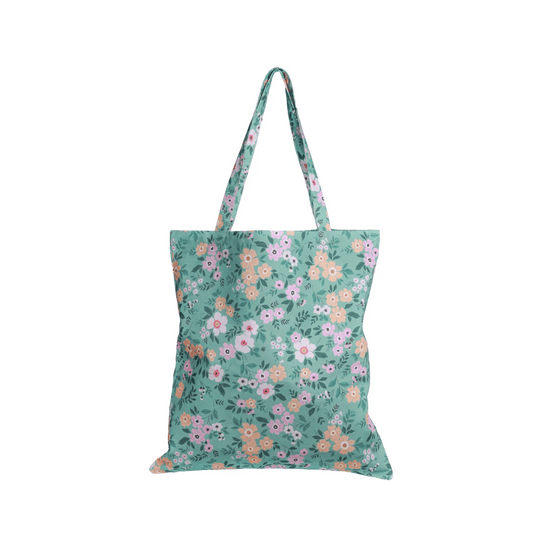 Kangaskassi Mint Flower - Lempi Lifestyle