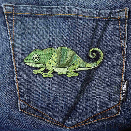 Kangasmerkki silitettävä I kameleontti eri värejä - Lempi Lifestyle