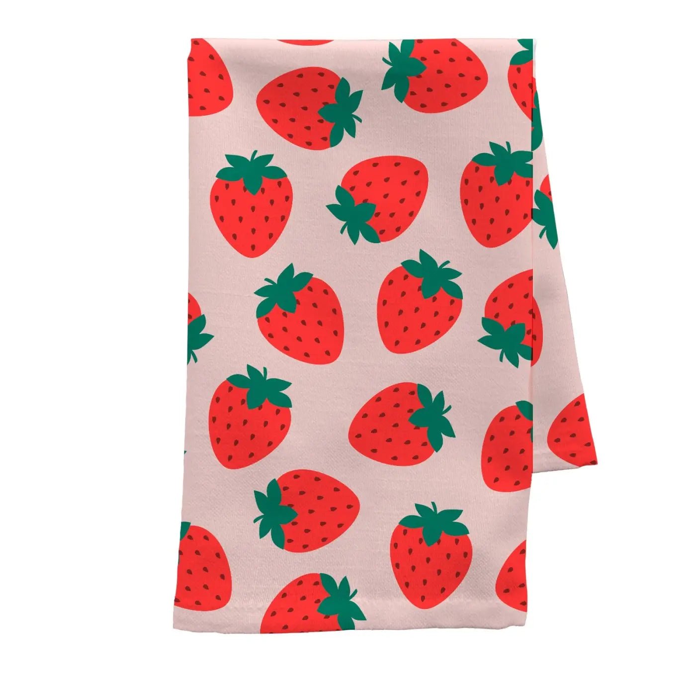 Käsipyyhe Mansikka - printillä - Lempi Lifestyle