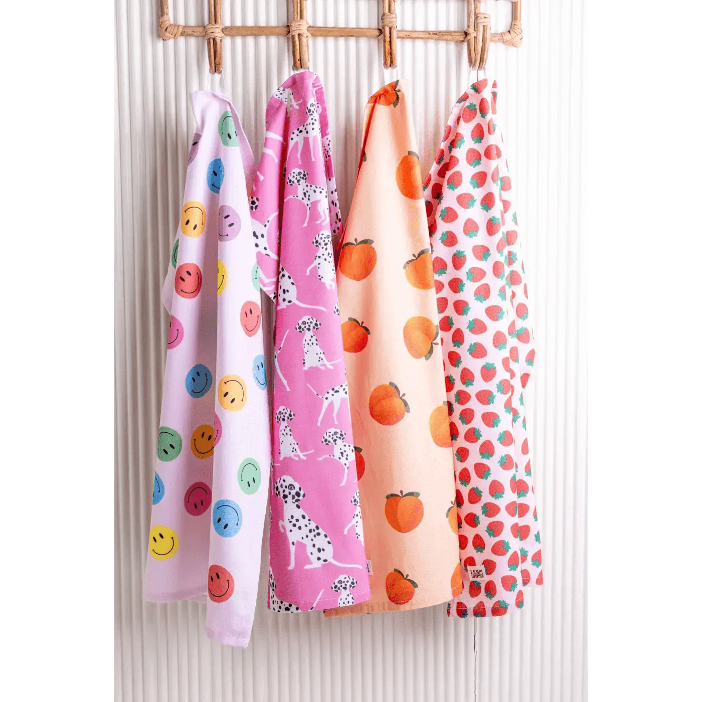 Käsipyyhe Persikka - printillä - Lempi Lifestyle