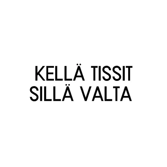 Kellä Tissit sillä Valta - Tiskirätti - Lempi Lifestyle