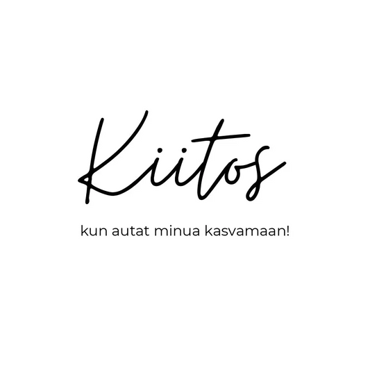 Kiitos Kun Autat Minua Kasvamaan - Postikortti - Lempi Lifestyle