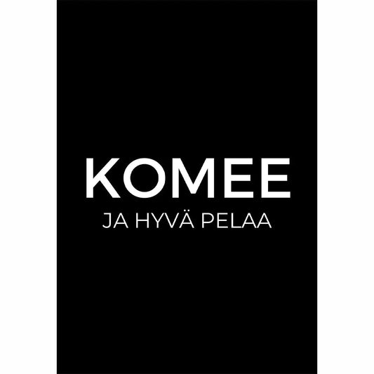 Komee ja hyvä Pelaa - Kortti - Lempi Lifestyle