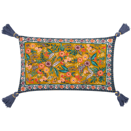 Kukka tyyny tasseleilla 30 x 50cm - Lempi Lifestyle