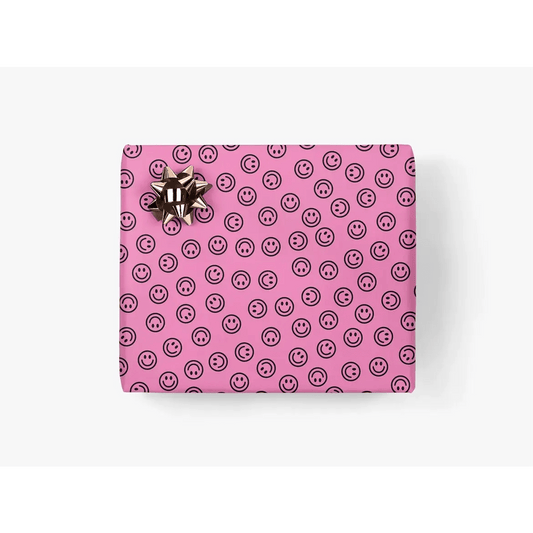 Lahjapaperi Pinkki Smiley - Lempi Lifestyle
