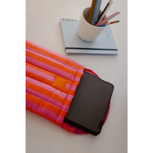 Laptop Case - Pink Stripe - Lempi Lifestyle