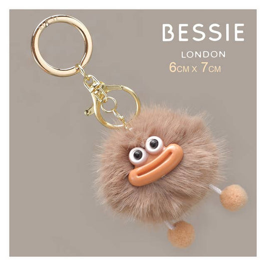 Laukkukoru mörkö - beige avaimenperä - Lempi Lifestyle