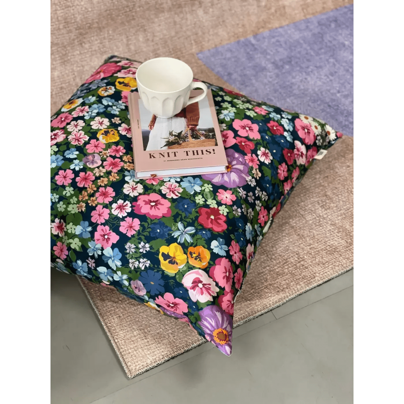 Lempi Colorful Flowers Tyynyliina - Jättityynyliina 70x70 Cm - Lempi Lifestyle