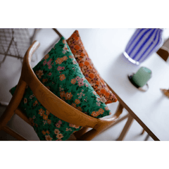 Lempi Mint Flower - Tikattu Tyynyliina 45x45 Cm - Lempi Lifestyle