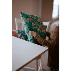 Lempi Mint Flower - Tikattu Tyynyliina 45x45 Cm - Lempi Lifestyle