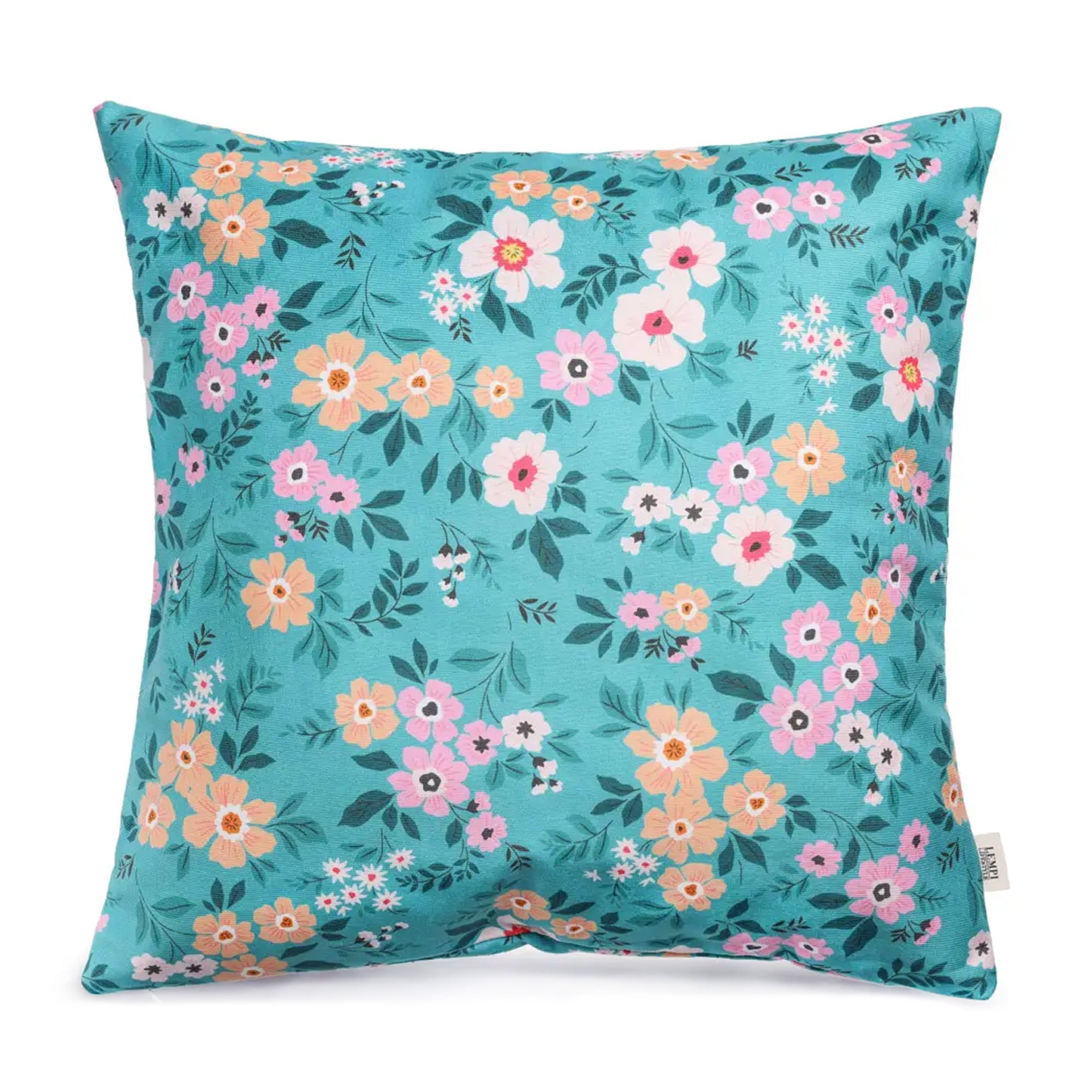 Lempi Mint Flower Tyynyliina - Jättityynyliina 70x70 Cm - Lempi Lifestyle