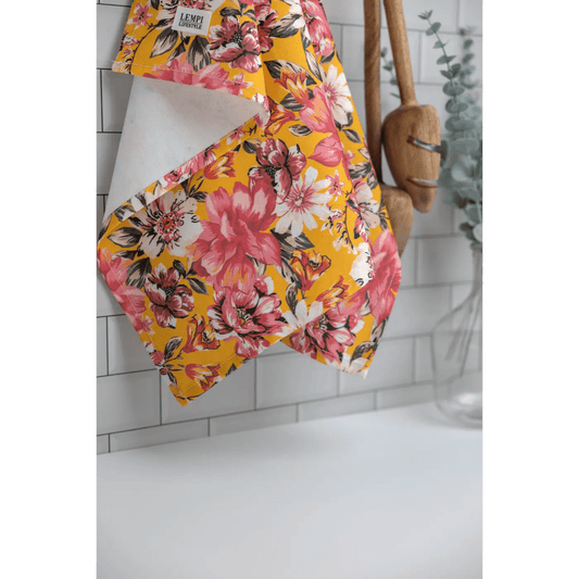 Lempi Mustard Flower Keittiöpyyhe - Pyyheliina - Lempi Lifestyle