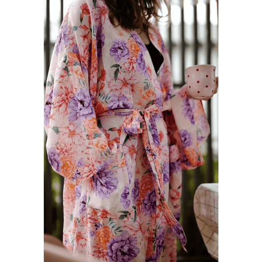 Lempi Pastel Flower Kimono - Lempi Lifestyle