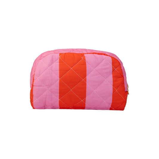 Lempi Red Pink Stripe Meikkipussi - Tikki - Lempi Lifestyle