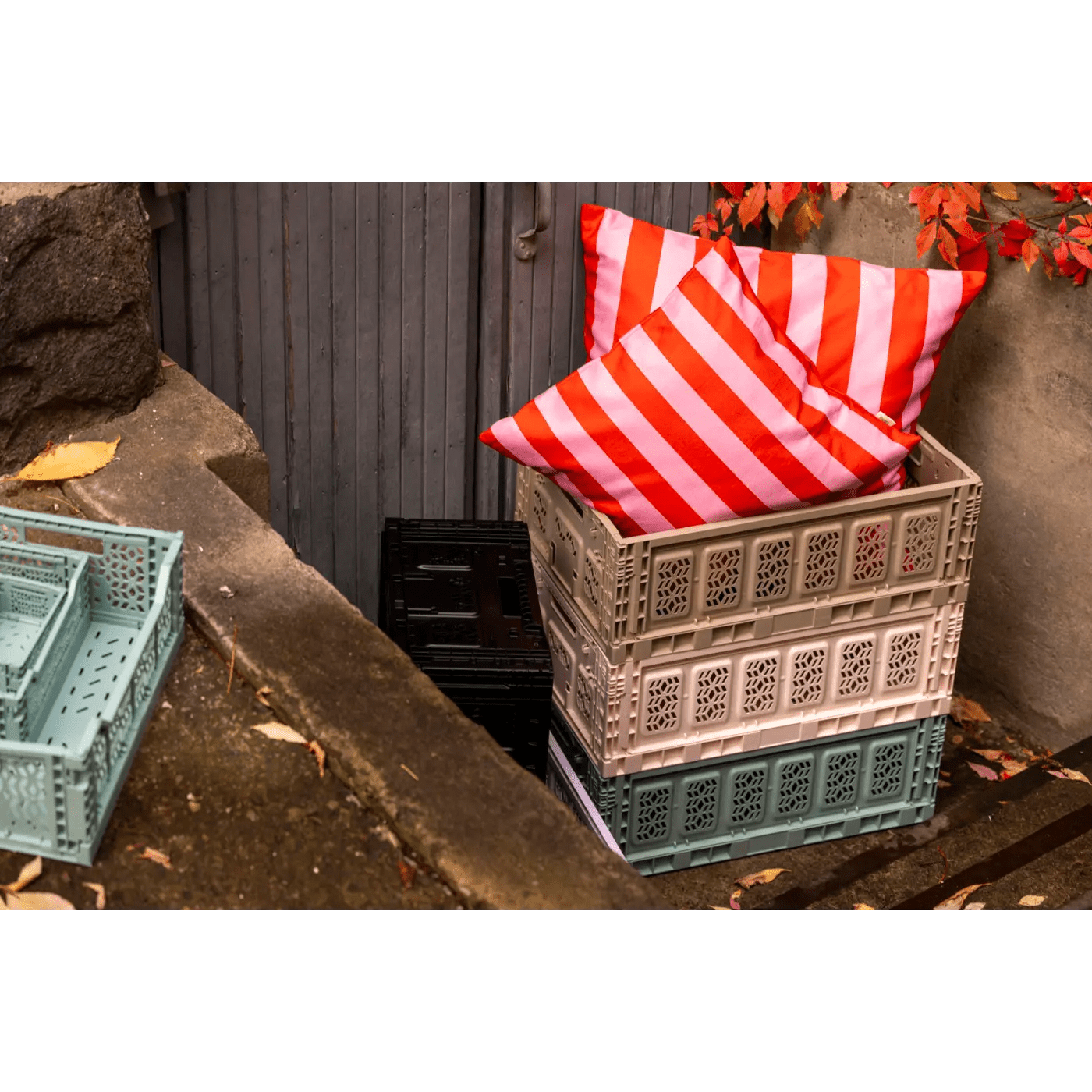 Lempi Red Pink Stripe - Tyynyliina - Jättityynyliina | 70x70 - Lempi Lifestyle