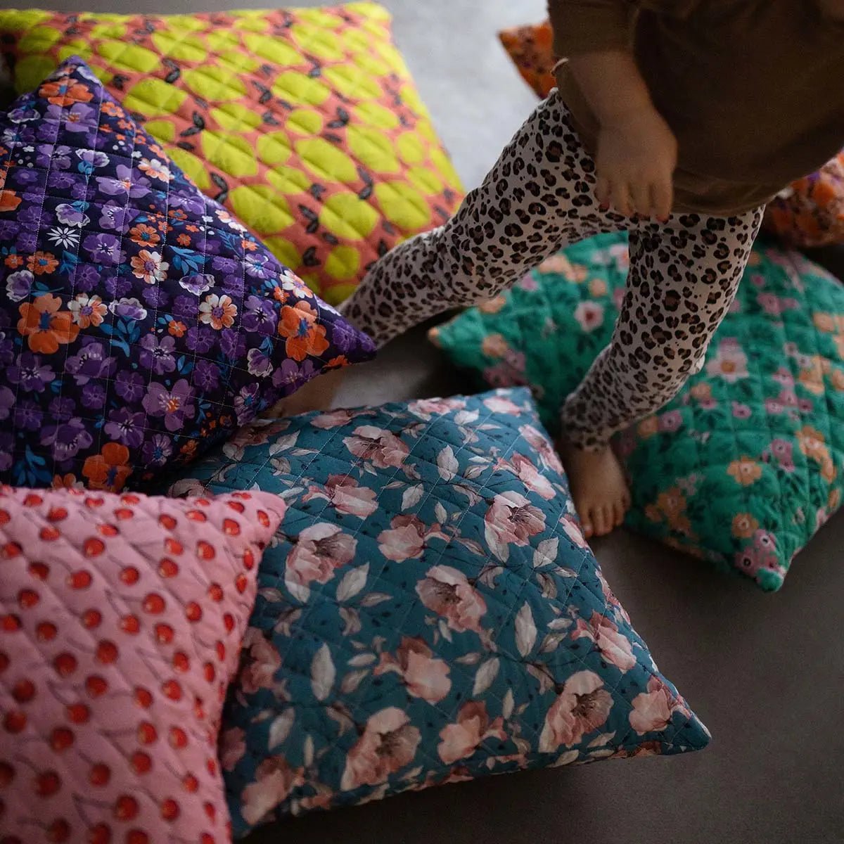 Lempi Vanilla Sky Tyyny - Tikattu Tyynyliina | 45x45 Cm - Lempi Lifestyle