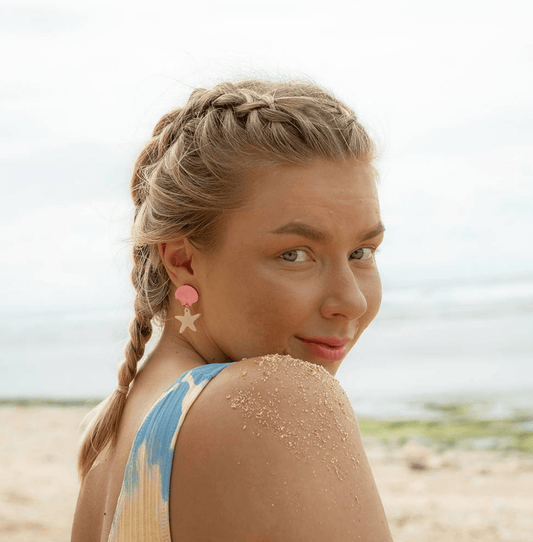 Mamakoru - Ocean pink pair simpukka korvakorut - Lempi Lifestyle