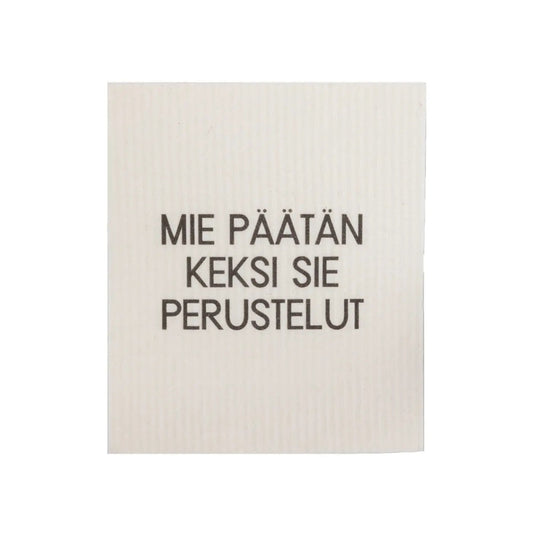 Mie Päätän Keksi Sie Perustelut - Tiskirätti - Lempi Lifestyle