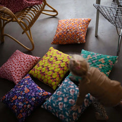 Orange Pink Tyyny - Tikattu Tyynyliina 45x45 Cm - Lempi Lifestyle