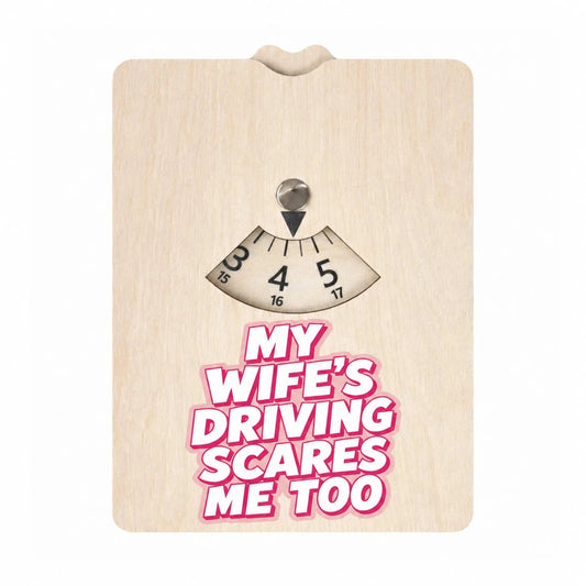 Parkkikiekko koivuvaneria - My wife's driving scares me too - Lempi Lifestyle