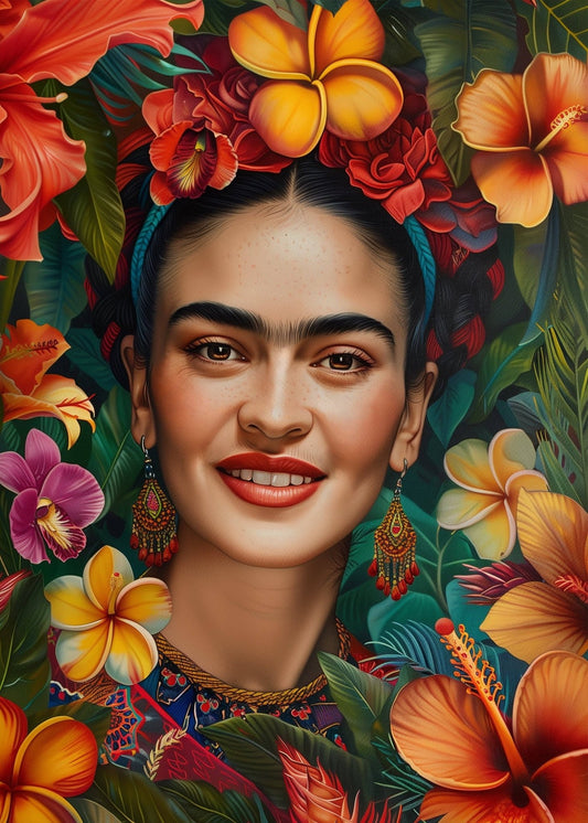 Postikortti Frida Kahlo kukat - Lempi Lifestyle