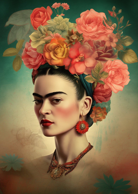 Postikortti Frlda Kahlo: Vintage Beauty - Lempi Lifestyle