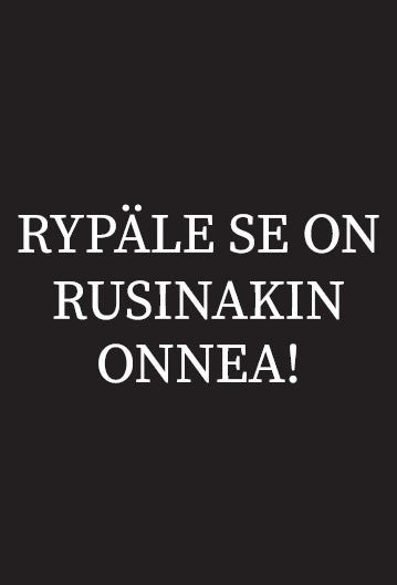Rypäle se on rusinakin - kortti - Lempi Lifestyle