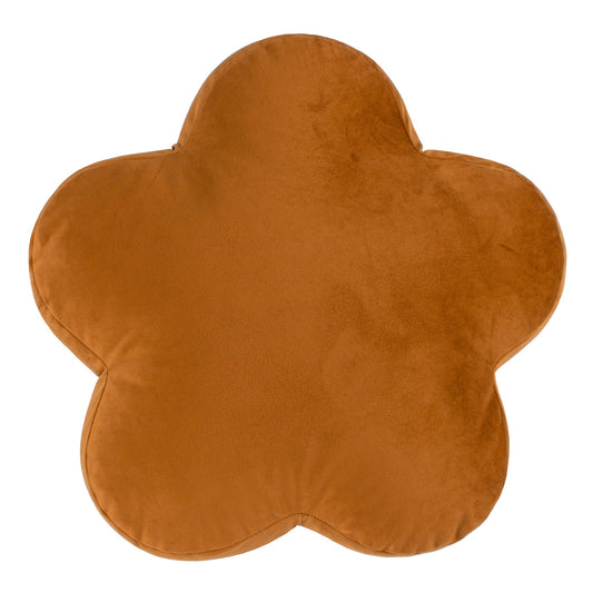 Samettinen kukkatyyny, caramel 45 x 45 cm - Lempi Lifestyle