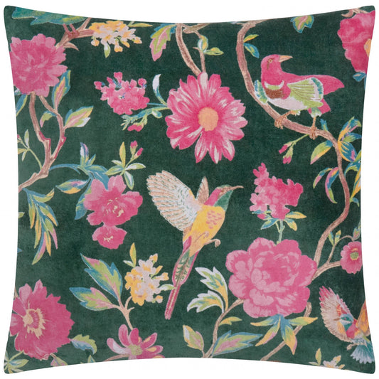 Samettityyny merensininen tropiikki (Teal) - 50 x 50 cm - Lempi Lifestyle