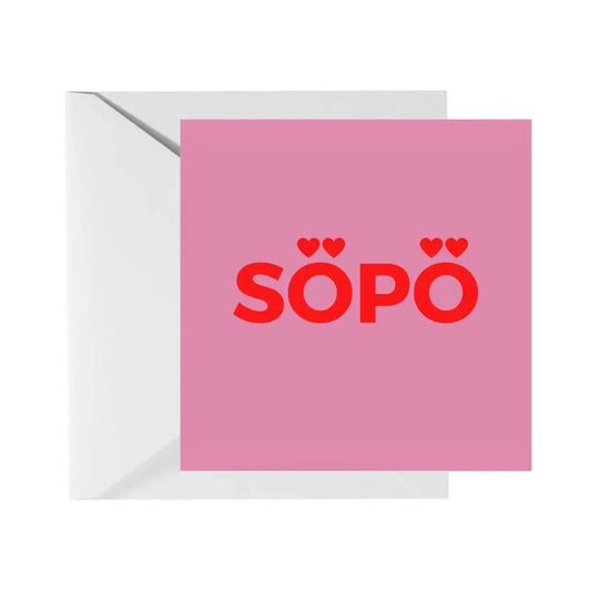 Söpö - Avattava Postikortti Kirjekuorella - Lempi Lifestyle