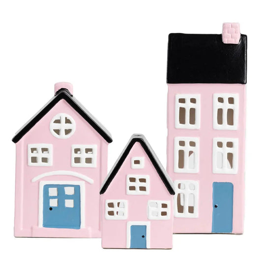 Tuikkutalo Vaalea Pinkki Kynttilälyhty - Lempi Lifestyle