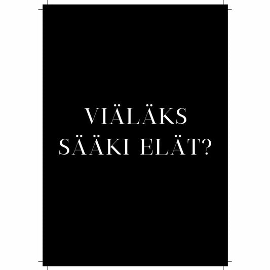 Viäläks Sääki Elät? - Kortti - Lempi Lifestyle