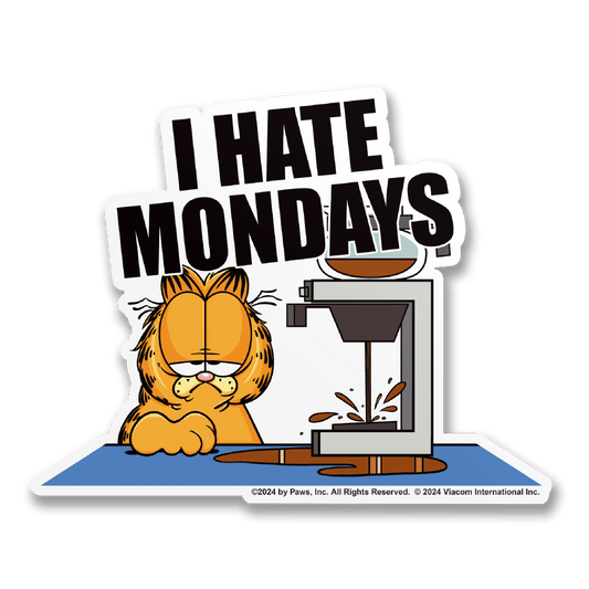 Vinyylitarra Garfield - I Hate Mondays Sticker - Lempi Lifestyle