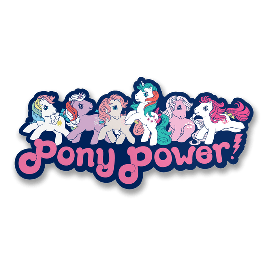 Vinyylitarra - Pony Power Sticker - Lempi Lifestyle