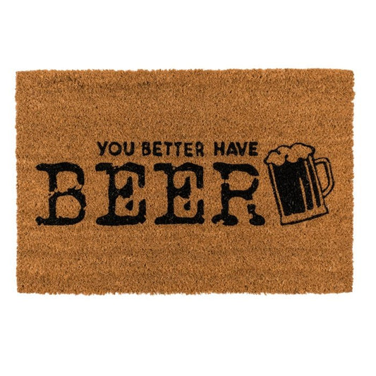 You better have beer - kynnysmatto – hauska ovimatto oluen ystäville - Lempi Lifestyle