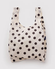 Baggu Standard - Valkoinen Polka dot pallokuosi ostoskassi