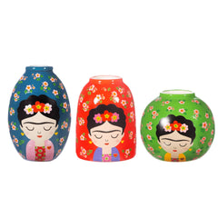 Floral Frida Vases - Set Of 3